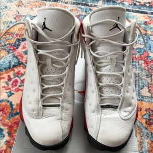 Jordan Air 13 Retro White Black Team Red